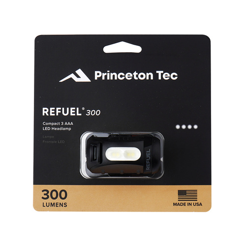 Princeton Tec - LED Headlamp Flashlight Refuel - 300 lm - Black - RF23-BK/DK