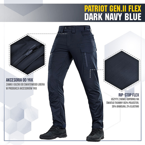 M-Tac - Patriot Gen II Flex tactical pants - Dark Navy Blue - 20056815
