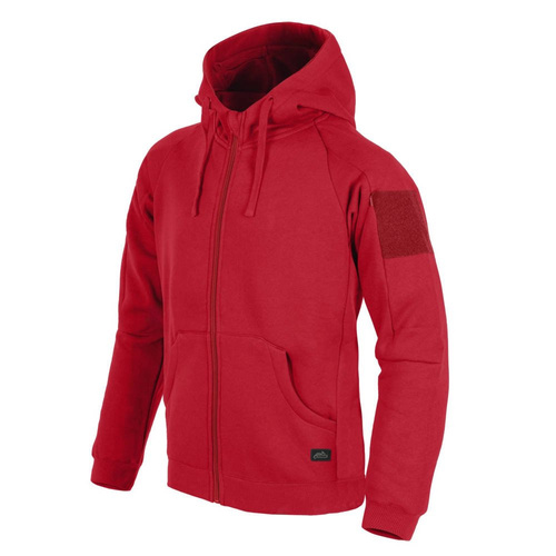 Helikon - Urban Tactical Hoodie® Lite - FullZip - Red - BL-ULF-CB-25