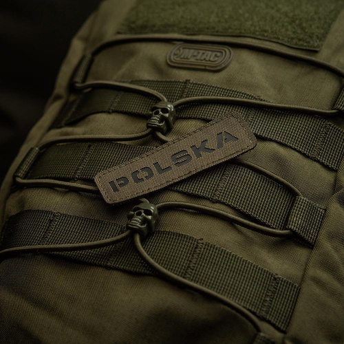 M-Tac - Patch Poland 25х80 - Laser Cut - Black / Ranger Green - 51004123