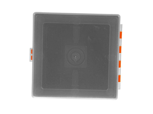 Megaline - Transport Box - 11x11x3.5 cm - Orange-transparent - 607/0001OT