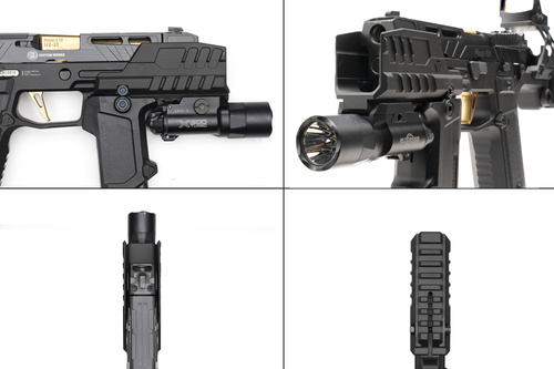Strike Industries - Blast Shield Hyper for SMC Alfa/Bravo Pistols - Black - SI-SMC-BS-S