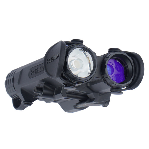 Holosun - Laser Target Indicator Iris-4 with Flashlight - Aluminum - Red - IR - Black - IRIS-RD4
