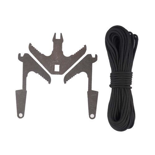 EDCX - Grappling Hook with Paracord 15 m  - Black - 3308