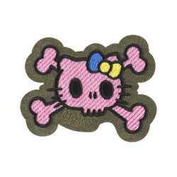 M-Tac - Kitty Pink Patch - Embroidery - Yellow and Blue Bow - Ranger Green - 51393023