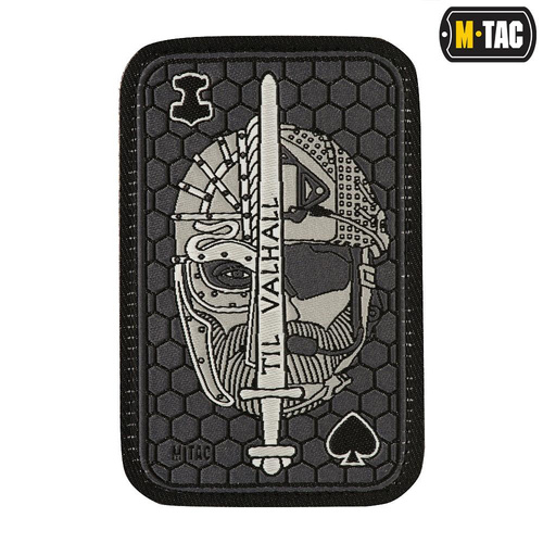 M-Tac - Morale Patch - Til Valhall Ace - Żakard - Szary - 51141011
