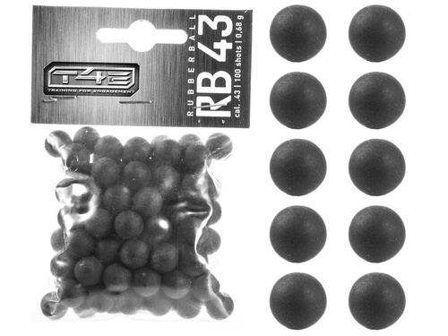 Umarex - Rubber bullets RAM T4E RB 43 kal. .43 do Umarex M&P9c, TPM1 & PPQ - 100 pcs - 2.4772
