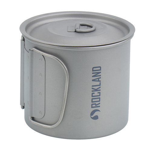 Rockland - Mug Minimalist with Lid - 600 ml - Titanium