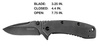 Kershaw - Folding Blade Knife Cryo II - Full Metal - Black - 1556BW