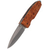 Herbertz - AISI 420 Plain Folding Knife, Wood Handle - Gift Box - 289011
