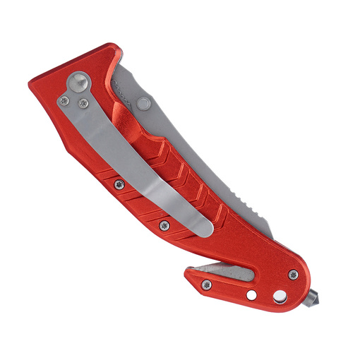 Mil-Tec - Car Folding Knife With Belt Cutter - Red - 15321002