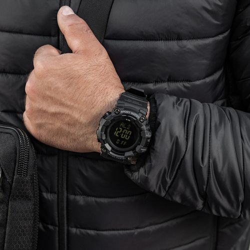 M-Tac - Tactical Watch 2037 - LED - 5 ATM - Black - 50007002