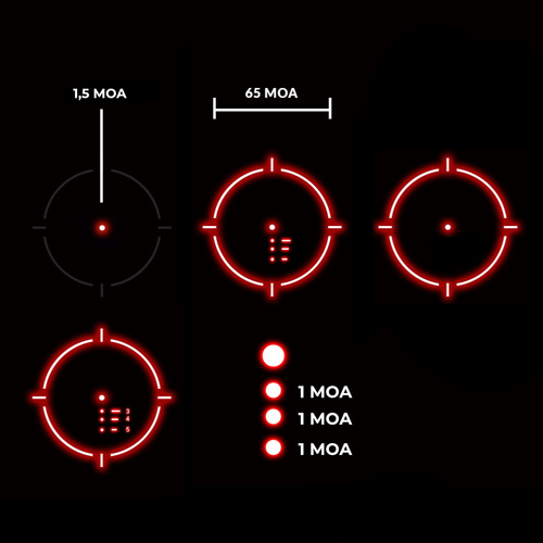 Holosun - Closed Collimator ARO EVO - Solar Panel - Holosun SPR - Black - ARO-EVO-SPR-RD
