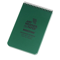 Modestone - Waterproof Notebook - 96 x 148 mm - 50 Sheets - Green - A33MIL 