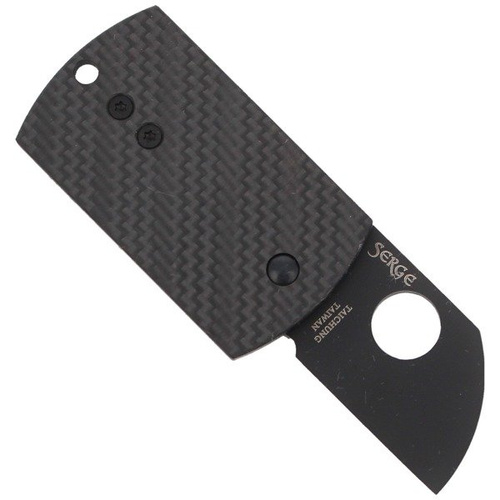 Spyderco - Dog Tag Folder CF/G-10 Laminate Black Knife - C188CFBBKP