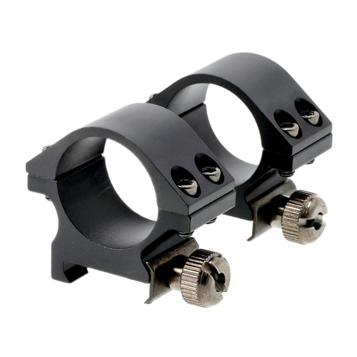 Umarex - HighPower Two-Piece Scope Mount - 25.4 mm / 1'' - Low - Weaver - Aluminum - Black - 2.1662