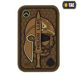M-Tac - Morale Patch - Molon Labe Ace Jacquard - Coyote / PVC - 51127005