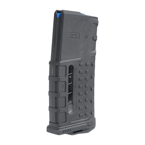 UTG - LR/SR Rifle Magazine With Window - .308 - 25 Rounds - Polymer - Black - RBT-DM25