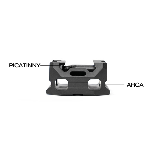 Strike Industries - Adapter for Picatinny Arca also 1/4" and 3/8" - QD Sling - SI-ARCA-TRI-PADA-BK