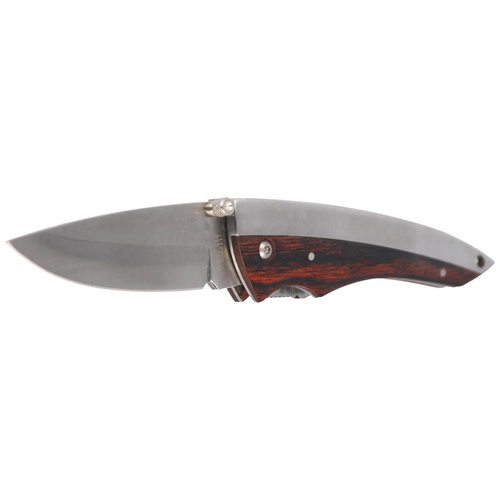 Herbertz - Drop Point Wood/Metal Folding Knife - 288611