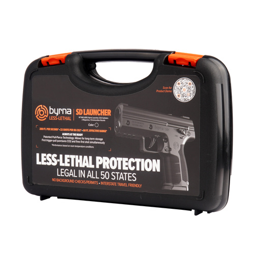 Byrna - Rubber and Pepper Bullet RAM Pistol Byrna SD - .68 - CO₂ - Black - SK68300-BLK