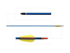 Poe Lang - Aluminum Arrow - 30" - Sharp Disc Tip - Blue - D-016AK