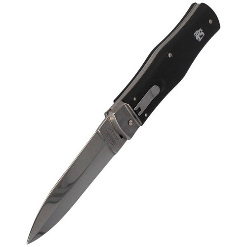 Mikov - Automatic spring knife Predator ABS Black Clip - 241-NH-1/N BK