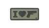 101 Inc. - 3D Patch - I Love My Sidearm - OD Green