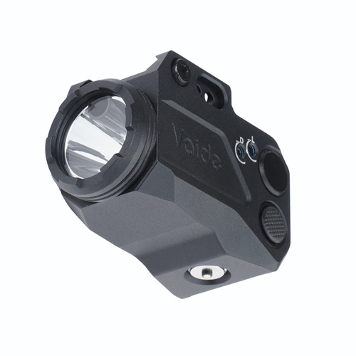 Vaide - Tactical Weapon LED Flashlight with Laser Compact Scrapper Combo - 500 lm - Black - VAPLL-G01