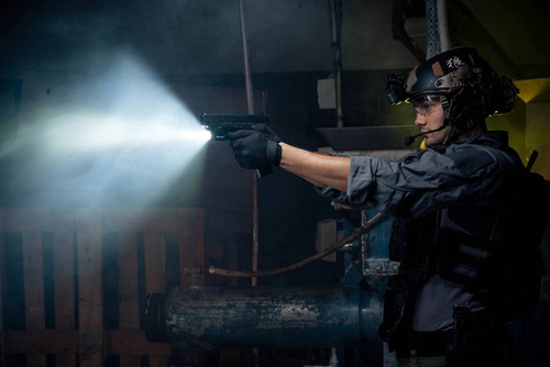 Olight - Weapon LED Light with Laser Sight BALDR RL MINI - 600 lumens - Black