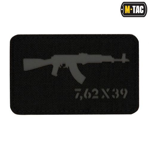 M-Tac - AKM 7.62x39 Laser Cut Patch - Black/Gray - 51110211