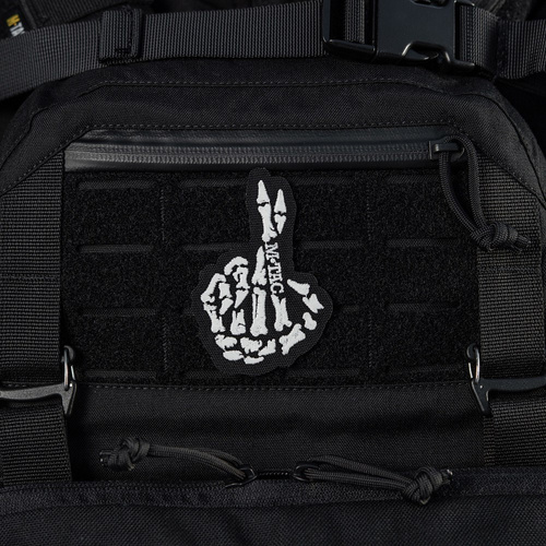 M-Tac - Crossed Fingers Patch - Embroidery - Black - 51431002