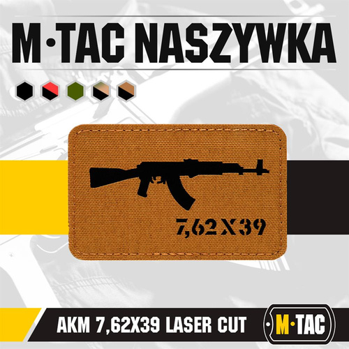M-Tac - AKM 7.62x39 Laser Cut Patch - Coyote/Black - 51110502