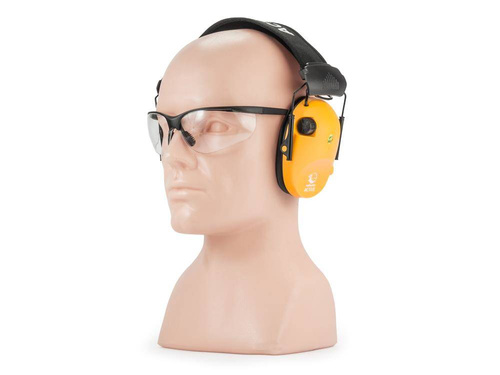 RealHunter - Set of Active PRO Hearing Protectors & Protective Glasses - Orange