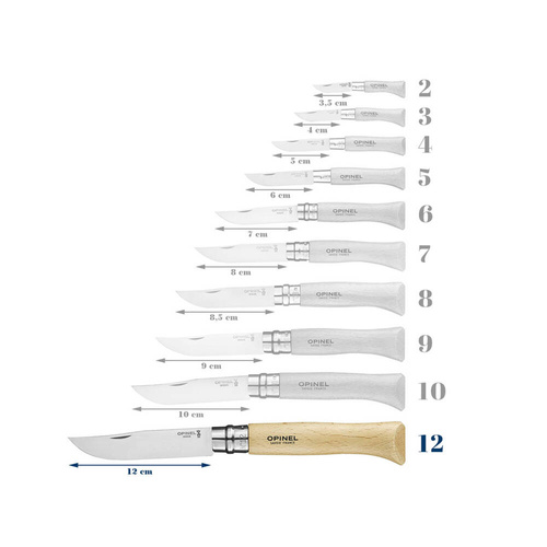 Opinel - Pocket Knife N°12 VRN - Yatagan - Carbon - 113120