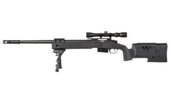 Specna Arms - SA-S03 CORE™ Sniper rifle replica with scope and bipod - Black