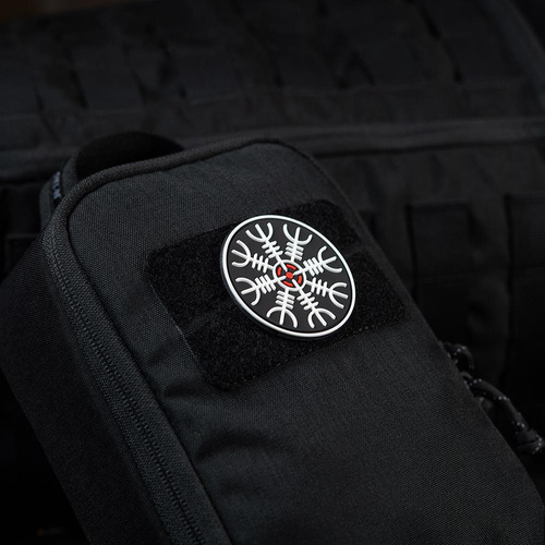 M-Tac - Egeshelm 3D PVC Patch - Black / Red / White - 51221233