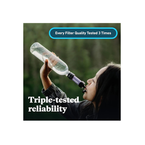 Sawyer - Water Filter Single Mini - 28 mm Thread - 0.1 μm - Purple - SP350A