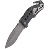 FOX - Knife BlackFox Drop Point Rescue Folder- Black - BF-115