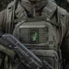 M-Tac - Morale Patch Face of War - Cordura - Black/Green - 51389201