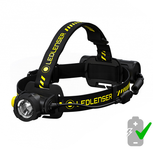 Ledlenser - Headlamp H7R WORK Rechargeable - 1000 Lumens - 4800 mAh - Black - 502195 
