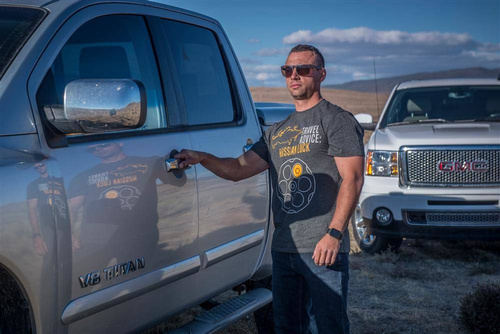 Helikon - T-Shirt Travel Advice Russian Luck - Red/Black Melange - TS-TRL-CO-2501Z