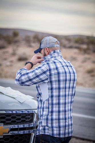 Helikon - Shirt TRIP Nylon Blend - Indigo Plaid - KO-TRI-NB-P8