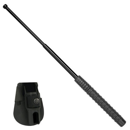 ESP - Hardened expandable baton with Fobus holder - 18" - Extra Grip handle - Black - EXB-18H BLK BH-24