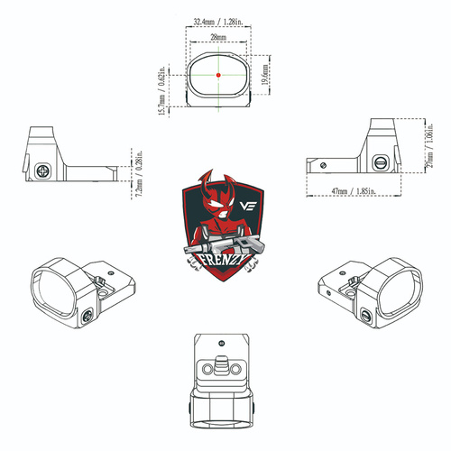 Vector Optics - Open Collimator Frenzy-X 1x20x28 - SCRD-35
