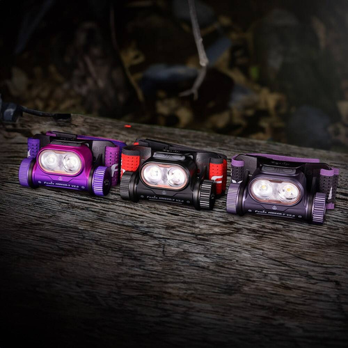 Fenix - LED Headlamp - 1600 lm - 3400 mAh - Dark Purple - HM65R-T V2.0