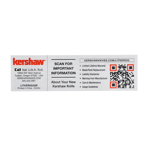 Kershaw - Wharf Folding Knife - 8Cr13MoV - Gray - 1414