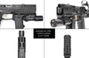 Strike Industries - Blast Shield Hyper for SMC Alfa/Bravo Pistols - Black - SI-SMC-BS-S