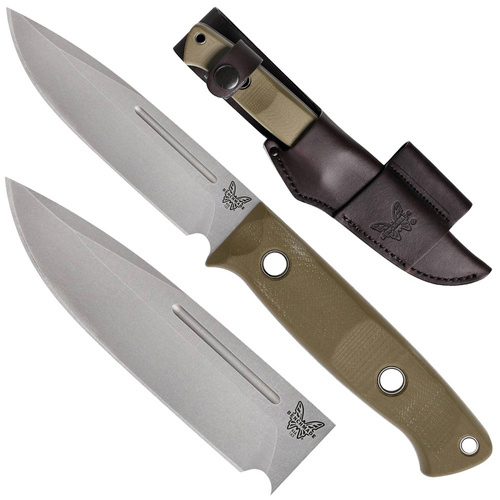 Benchmade - Survival Knife 163-1 Bushcrafter - CPM-S30V - Green - 163-1