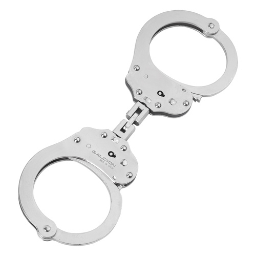 Alcyon - Steel Handcuffs Virola - Double Locking - Silver - 5230-X